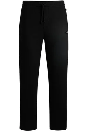 HUGO BOSS Pyjamabroek van een katoenmix met logostiksel