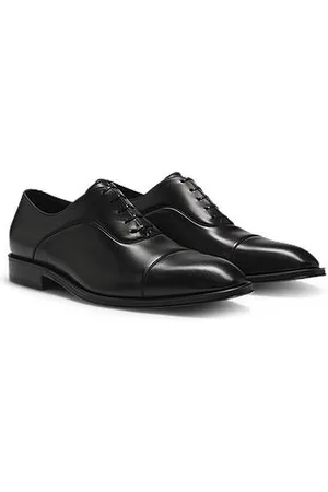 HUGO BOSS Oxfordschoenen met neusdetail van glad leer