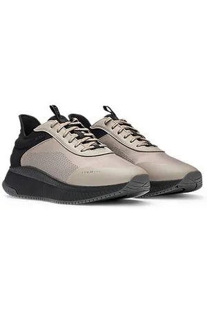 HUGO BOSS TTNM EVO-sneakers met geribbelde zool