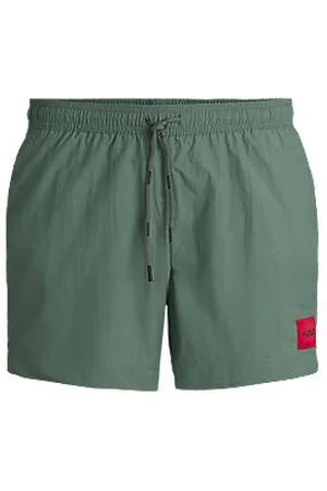 HUGO BOSS Sneldrogende zwemshort met logolabel