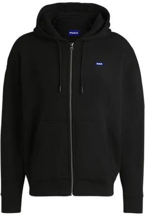 HUGO BOSS Relaxed-fit hoodie van katoenen sweatstof voor alle genders