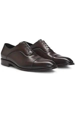 HUGO BOSS Oxfordschoenen met neusdetail van glad leer
