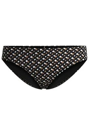 HUGO BOSS Bikinibroekje met monogramprint en logobedeltje