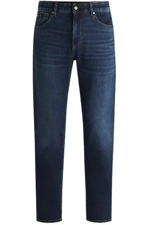 HUGO BOSS Regular-fit Maine-jeans van comfortabel blauw stretchdenim