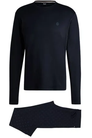 HUGO BOSS Pyjama van interlocked katoen met Double B-monogrammen