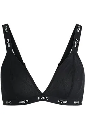 HUGO BOSS Triangelbeha van kenmerkend kant met logodetails