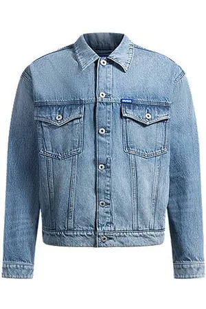 HUGO BOSS Regular-fit denim jack met logodetails