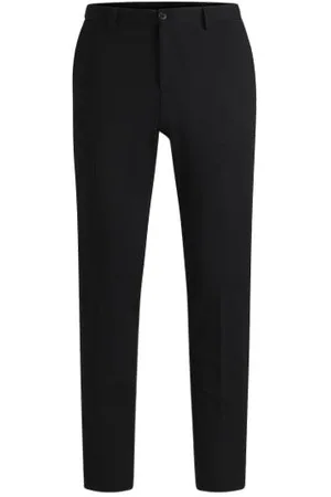 HUGO BOSS Slim-fit broek van wasbaar stretchmateriaal