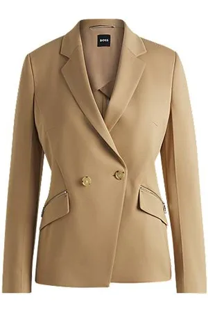 HUGO BOSS Slim-fit blazer met ritszakken