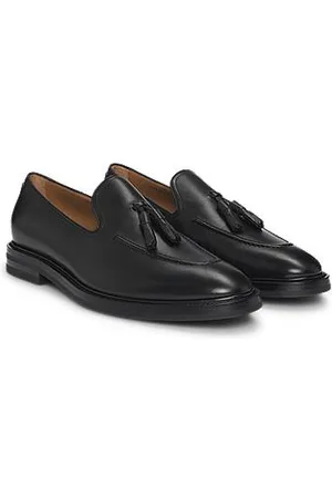 HUGO BOSS Loafers met kwastje van Italiaans leer