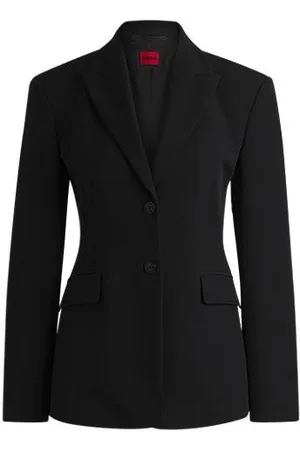 HUGO BOSS Regular-fit blazer van stretchmateriaal
