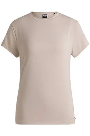 HUGO BOSS Pyjama-T-shirt van stretchjersey met logoprint