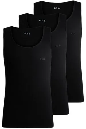 HUGO BOSS Set van drie katoenen onderhemden met logostiksels