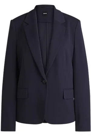 HUGO BOSS Dressletic relaxed-fit blazer van stretchmateriaal