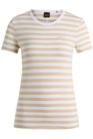 HUGO BOSS Gestreept T-shirt van slubkatoen