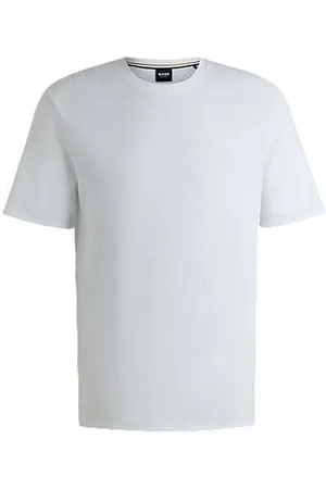 HUGO BOSS Pyjamashirt met wafelstructuur en logostiksel