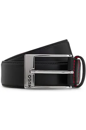 HUGO BOSS Riem van lakleer met rode voering