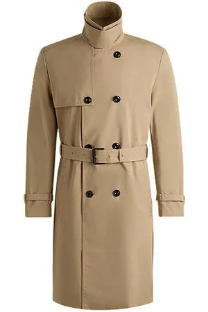 HUGO BOSS Waterafstotende trenchcoat met gespriem
