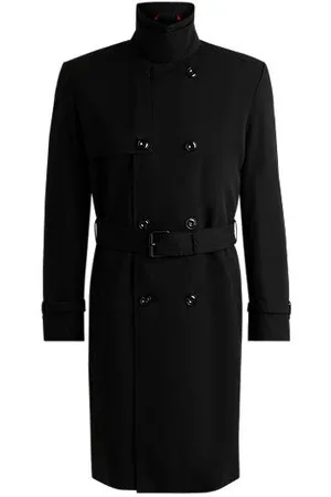 HUGO BOSS Waterafstotende trenchcoat met gespriem