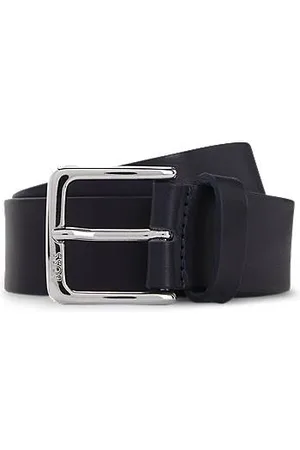 HUGO BOSS Riem van Italiaans leer met zilverkleurige gesp