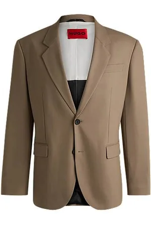 HUGO BOSS Volledig gevoerd modern-fit colbert van stretchtwill