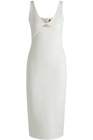 HUGO BOSS Bodycon midi-jurk met cut-out-detail
