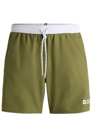 HUGO BOSS Sneldrogende zwemshort met contrasterende details