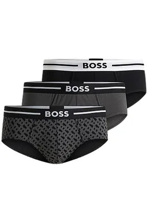 HUGO BOSS Set van drie logoslips van stretchkatoen
