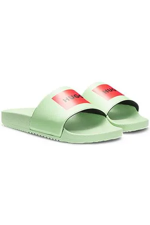 HUGO BOSS Slippers met logo op de wreefband