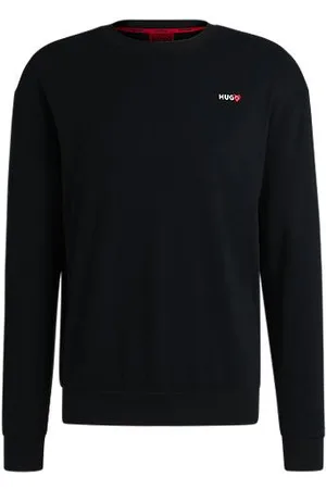 HUGO BOSS Sweater van een katoenmix met hartlogo