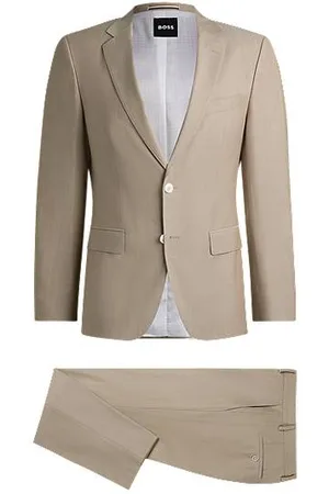 HUGO BOSS Slim-fit pak van een wolmix