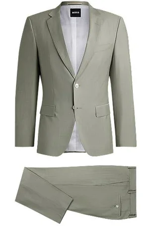 HUGO BOSS Slim-fit pak van een wolmix