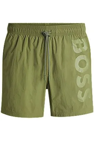 HUGO BOSS Zwemshort van sneldrogend materiaal met contrastlogo