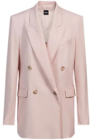 HUGO BOSS Regular-fit blazer van scheerwol