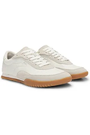 HUGO BOSS Lage sneakers met suède details