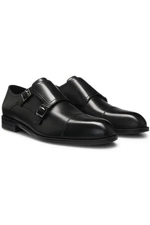 HUGO BOSS Leren schoenen met dubbele gesp