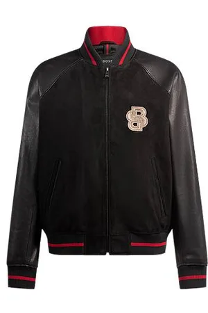 HUGO BOSS X Creation of the Gods-jas in collegestijl met borduursel