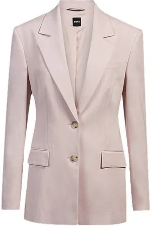 HUGO BOSS Blazer van gemêleerd stretchmateriaal