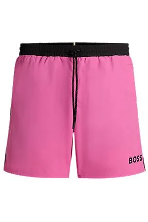 HUGO BOSS Sneldrogende zwemshort met contrasterende details