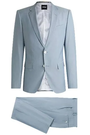 HUGO BOSS Slim-fit pak van een wolmix