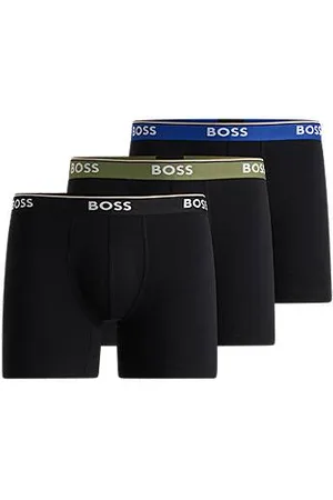 HUGO BOSS Set van drie boxershorts van stretchkatoen met logo’s