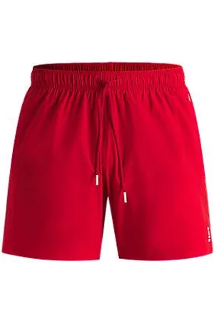 HUGO BOSS Zwemshort met kenmerkende streep en logo