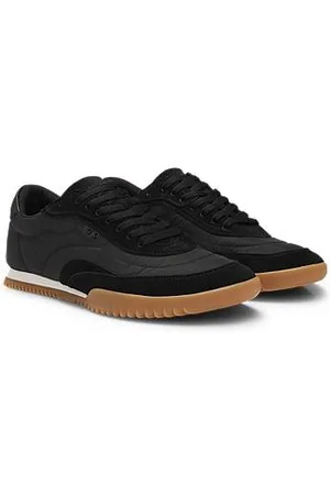 HUGO BOSS Lage sneakers met suède details