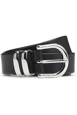 HUGO BOSS Riem van Italiaans leer met dubbele lus