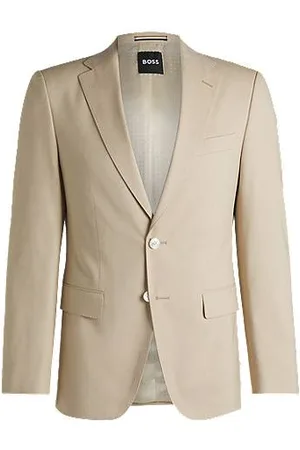 HUGO BOSS Slim-fit blazer van stretchchiffon