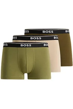 HUGO BOSS Set van drie korte boxers van stretchkatoen met logotailleband