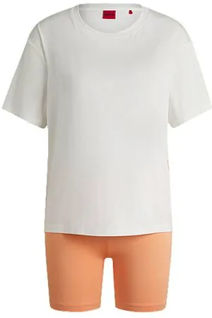 HUGO BOSS Pyjamaset met jersey T-shirt en short