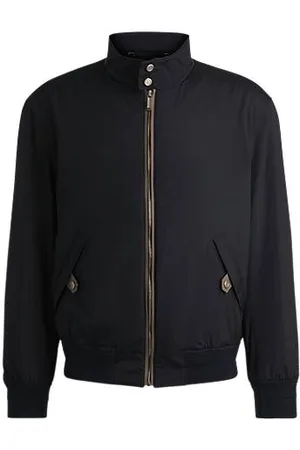 HUGO BOSS X ASTON MARTIN waterafstotend bomberjack met nubuckleer