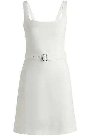 HUGO BOSS Jurk met riem en brede bandjes
