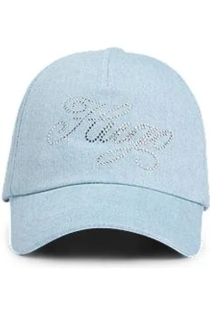 HUGO BOSS Denim pet met logo met kristallen studs